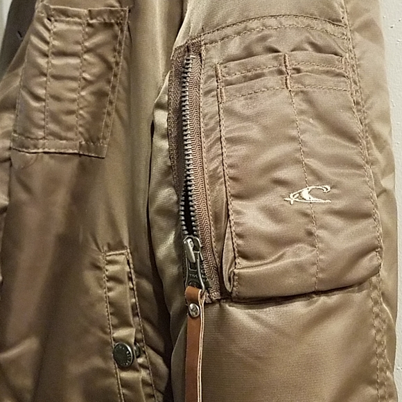 O'Neill Hooded Puffy Bomber Jacket, sz M/L - Picture 6 of 6